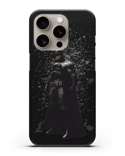 Чехол с иллюстрацией Бэтмен силиконовый для iPhone 15 Pro