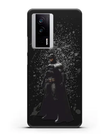 Чехол с иллюстрацией Бэтмен силиконовый для Xiaomi Poco F5 Pro
