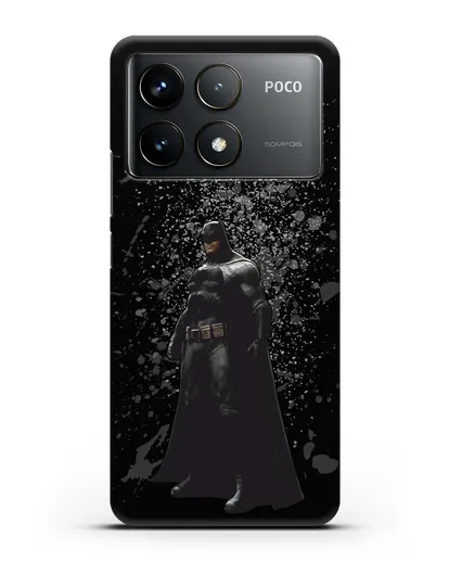 Чехол с иллюстрацией Бэтмен силиконовый для Xiaomi Poco F6 Pro