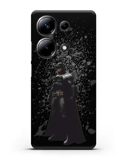 Чехол с иллюстрацией Бэтмен силиконовый для Xiaomi Poco M6 Pro