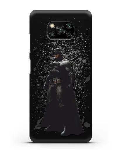 Чехол с иллюстрацией Бэтмен силиконовый для Xiaomi Poco X3 Pro