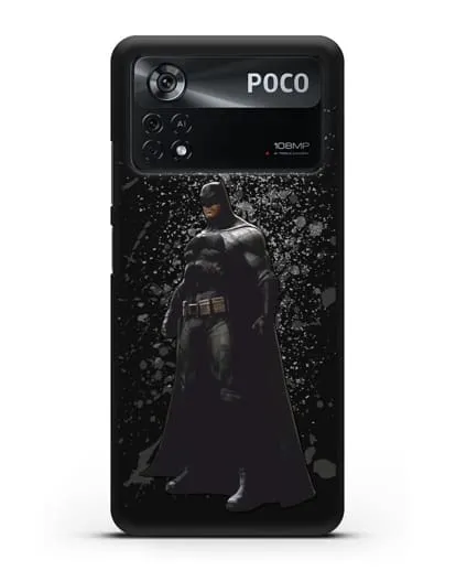 Чехол с иллюстрацией Бэтмен силиконовый для Xiaomi Poco X4 Pro