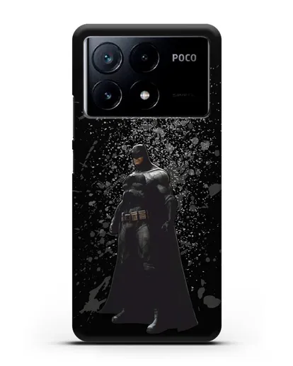 Чехол с иллюстрацией Бэтмен силиконовый для Xiaomi Poco X6 Pro
