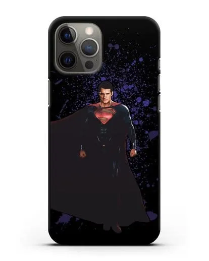Чехол с иллюстрацией Супермен силиконовый для iPhone 12 Pro Max