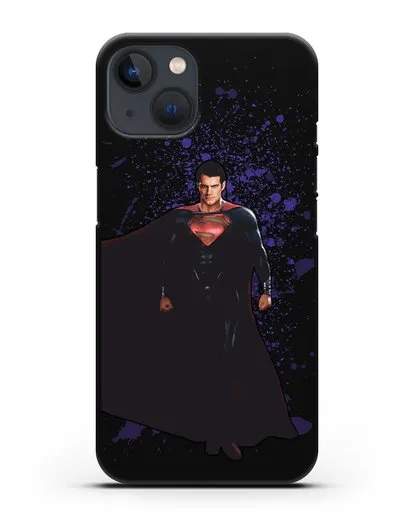 Чехол с иллюстрацией Супермен силиконовый для iPhone 13