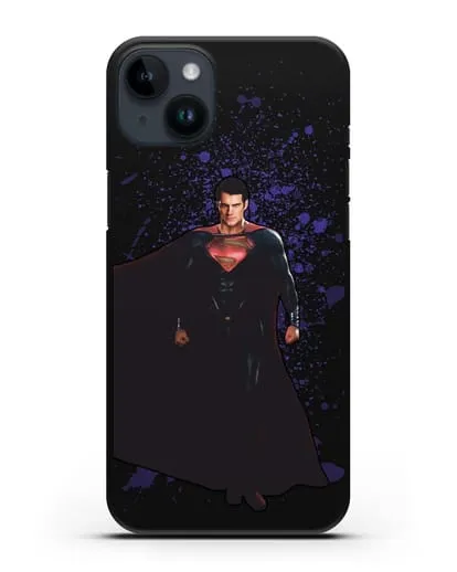 Чехол с иллюстрацией Супермен силиконовый для iPhone 14 Plus