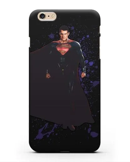 Чехол с иллюстрацией Супермен силиконовый для iPhone 6 Plus