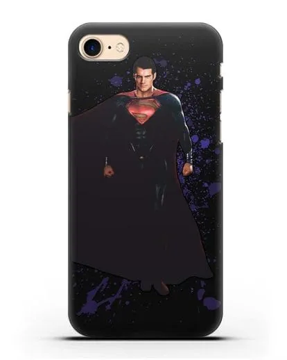 Чехол с иллюстрацией Супермен силиконовый для iPhone 7