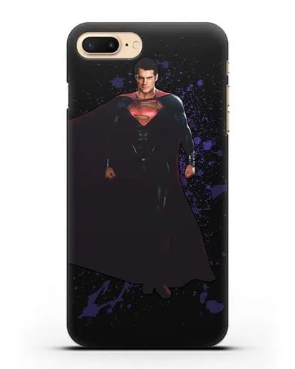 Чехол с иллюстрацией Супермен силиконовый для iPhone 7 Plus
