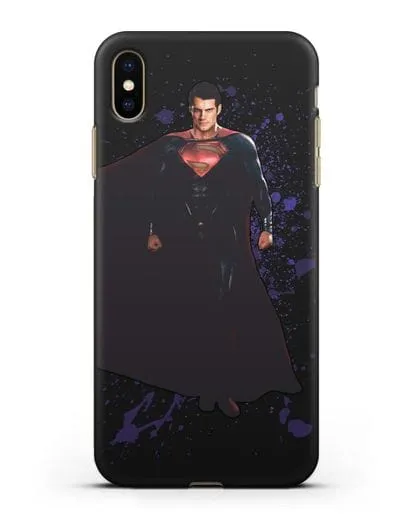 Чехол с иллюстрацией Супермен силиконовый для iPhone XS Max
