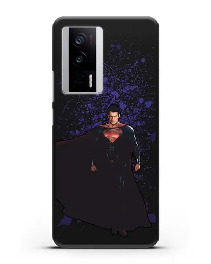 Чехол с иллюстрацией Супермен силиконовый для Xiaomi Poco F5 Pro