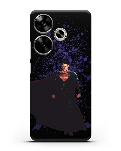 Чехол с иллюстрацией Супермен силиконовый для Xiaomi Poco F6