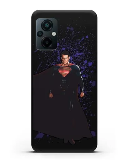Чехол с иллюстрацией Супермен силиконовый для Xiaomi Poco M5