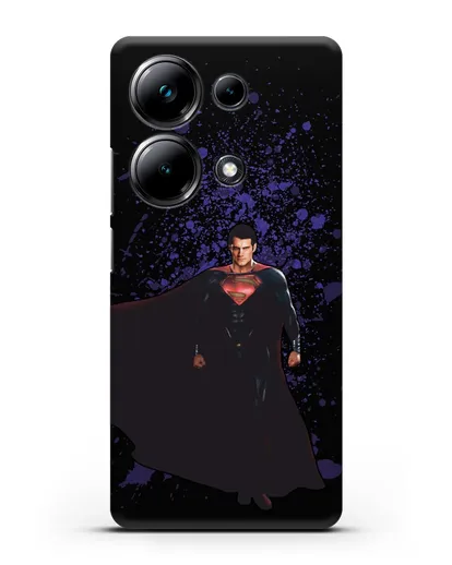 Чехол с иллюстрацией Супермен силиконовый для Xiaomi Poco M6 Pro