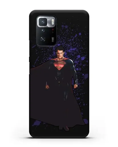 Чехол с иллюстрацией Супермен силиконовый для Xiaomi Poco X3 GT