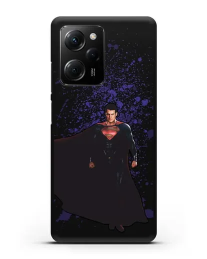 Чехол с иллюстрацией Супермен силиконовый для Xiaomi Poco X5 Pro