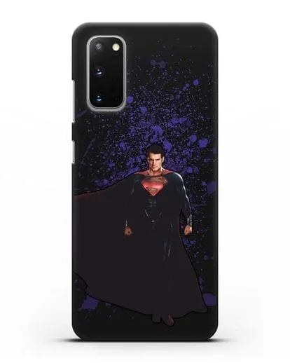 Чехол с иллюстрацией Супермен силиконовый для Samsung Galaxy S20 [SM-G980F]