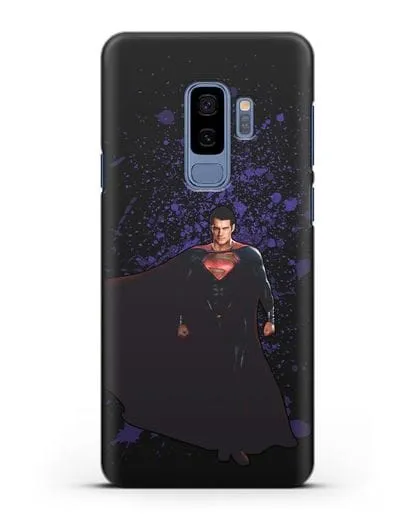 Чехол с иллюстрацией Супермен силиконовый для Samsung Galaxy S9 Plus [SM-G965F]