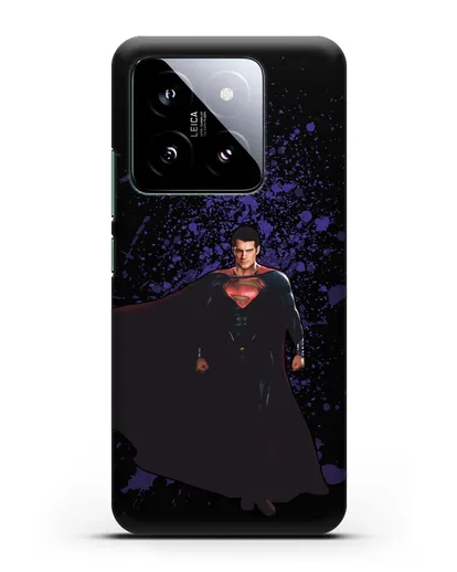 Чехол с иллюстрацией Супермен силиконовый для Xiaomi 14