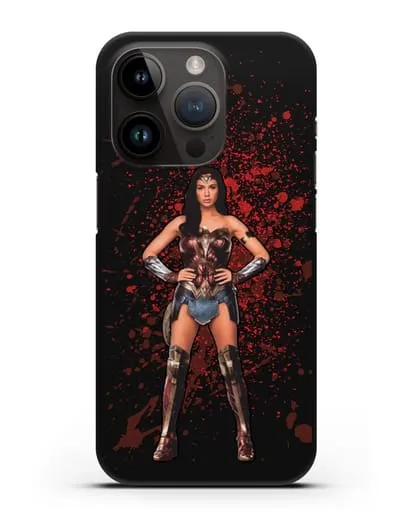 Чехол с иллюстрацией Чудо-женщина силиконовый для iPhone 14 Pro