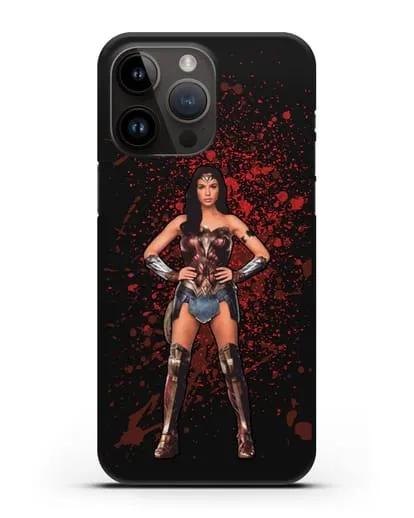 Чехол с иллюстрацией Чудо-женщина силиконовый для iPhone 14 Pro Max