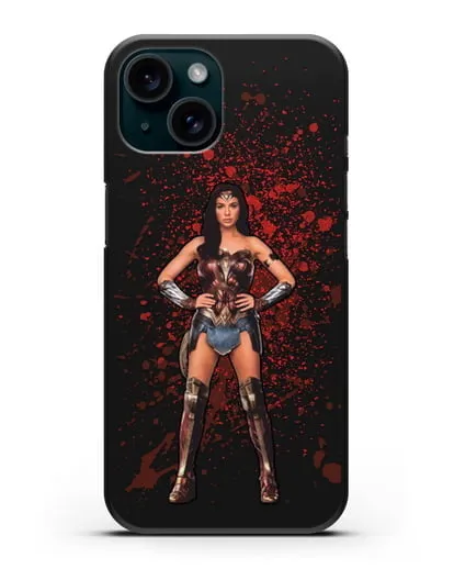 Чехол с иллюстрацией Чудо-женщина силиконовый для iPhone 15