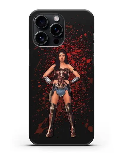 Чехол с иллюстрацией Чудо-женщина силиконовый для iPhone 15 Pro Max