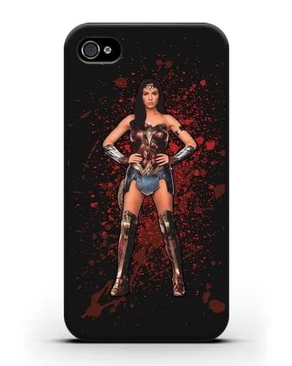 Чехол с иллюстрацией Чудо-женщина силиконовый для iPhone 4/4s