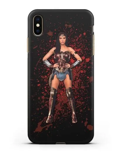 Чехол с иллюстрацией Чудо-женщина силиконовый для iPhone XS Max