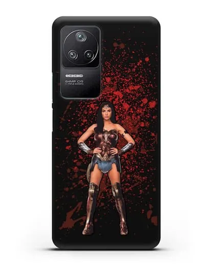 Чехол с иллюстрацией Чудо-женщина силиконовый для Xiaomi Poco F4