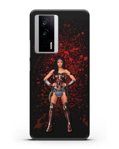 Чехол с иллюстрацией Чудо-женщина силиконовый для Xiaomi Poco F5 Pro