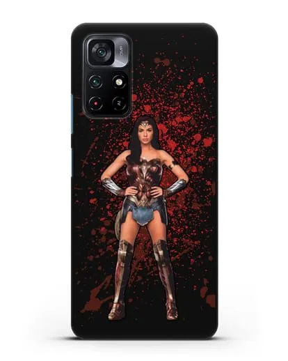 Чехол с иллюстрацией Чудо-женщина силиконовый для Xiaomi Poco M4 Pro 5G