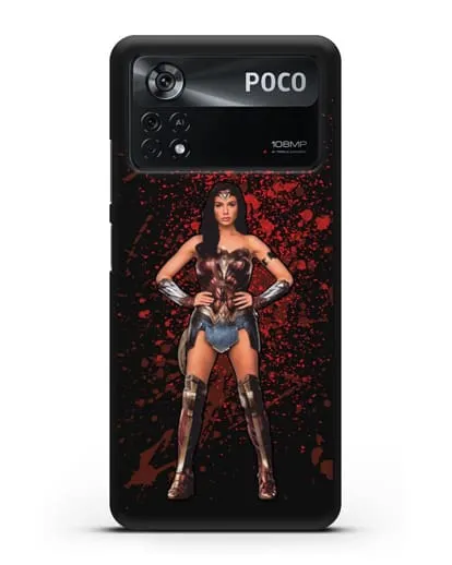 Чехол с иллюстрацией Чудо-женщина силиконовый для Xiaomi Poco X4 Pro