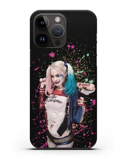 Чехол с иллюстрацией Харли Квинн силиконовый для iPhone 14 Pro Max