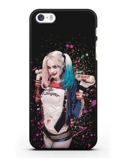 Чехол с иллюстрацией Харли Квинн силиконовый для iPhone 5/5s/SE
