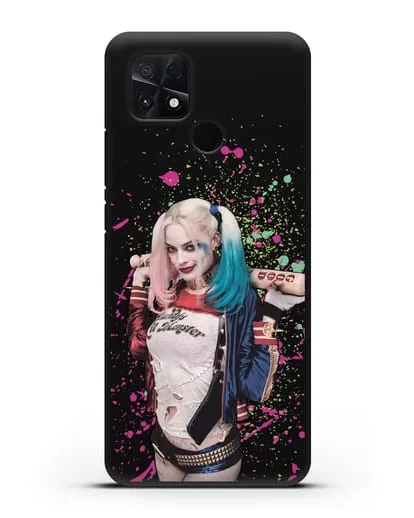Чехол с иллюстрацией Харли Квинн силиконовый для Xiaomi Poco C40