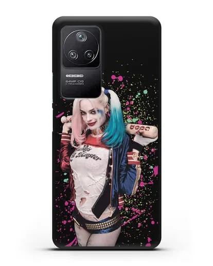 Чехол с иллюстрацией Харли Квинн силиконовый для Xiaomi Poco F4
