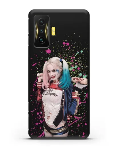Чехол с иллюстрацией Харли Квинн силиконовый для Xiaomi Poco F4 GT