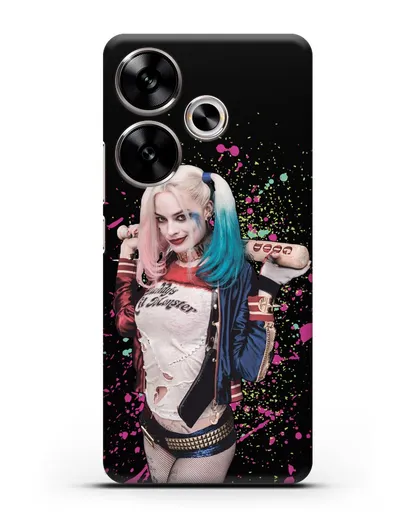 Чехол с иллюстрацией Харли Квинн силиконовый для Xiaomi Poco F6