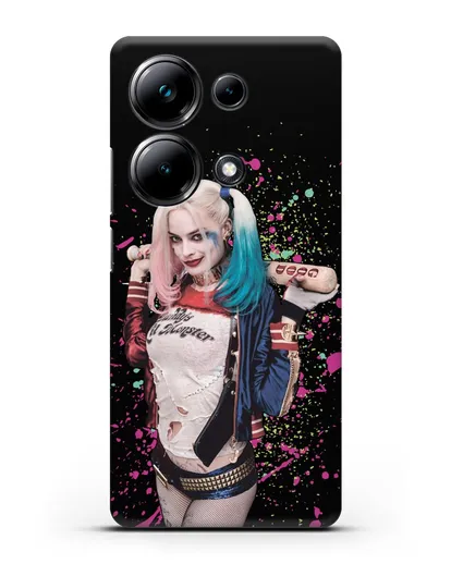 Чехол с иллюстрацией Харли Квинн силиконовый для Xiaomi Poco M6 Pro