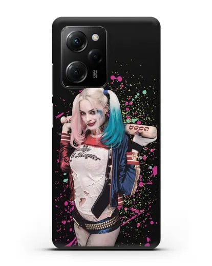 Чехол с иллюстрацией Харли Квинн силиконовый для Xiaomi Poco X5 Pro