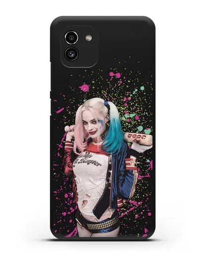 Чехол с иллюстрацией Харли Квинн силиконовый для Samsung Galaxy A03 [SM-A035]
