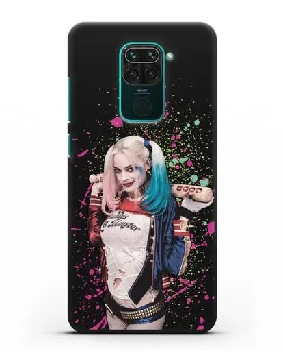 Чехол с иллюстрацией Харли Квинн силиконовый для Xiaomi Redmi Note 9