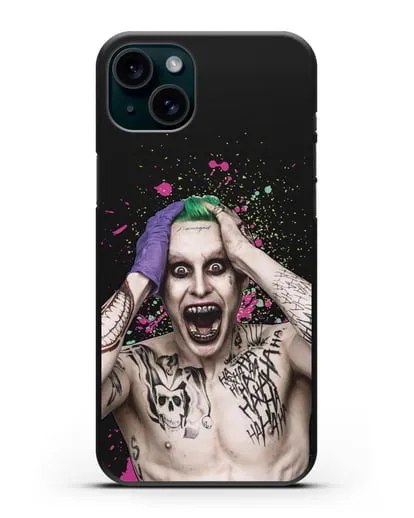 Чехол с иллюстрацией Джокер силиконовый для iPhone 15 Plus