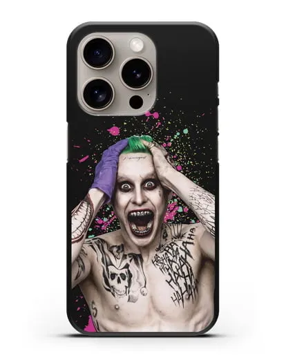 Чехол с иллюстрацией Джокер силиконовый для iPhone 15 Pro