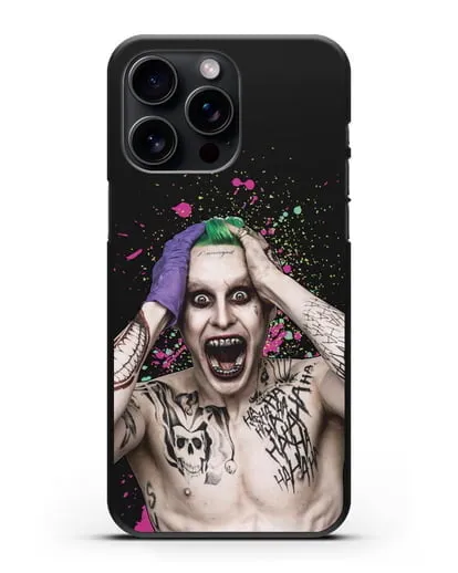 Чехол с иллюстрацией Джокер силиконовый для iPhone 15 Pro Max
