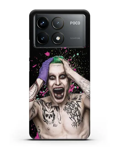 Чехол с иллюстрацией Джокер силиконовый для Xiaomi Poco F6 Pro