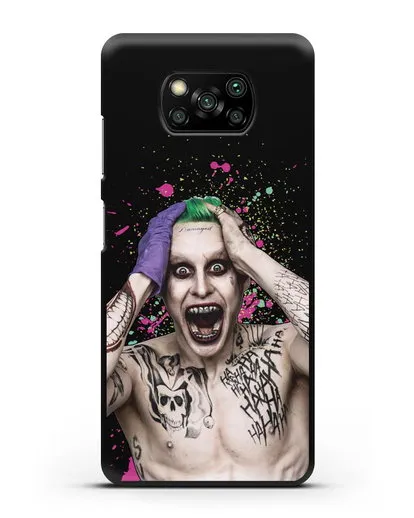 Чехол с иллюстрацией Джокер силиконовый для Xiaomi Poco X3 Pro