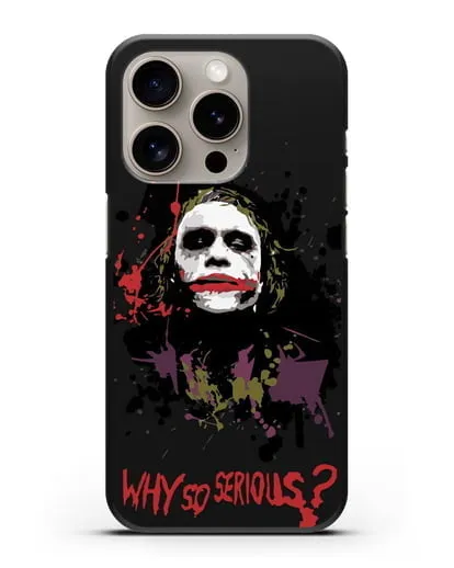 Чехол с картинкой Джокер Готэм силиконовый для iPhone 15 Pro