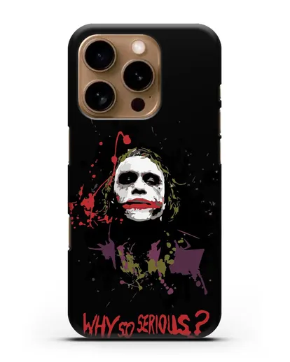 Чехол с картинкой Джокер Готэм силиконовый для iPhone 16 Pro